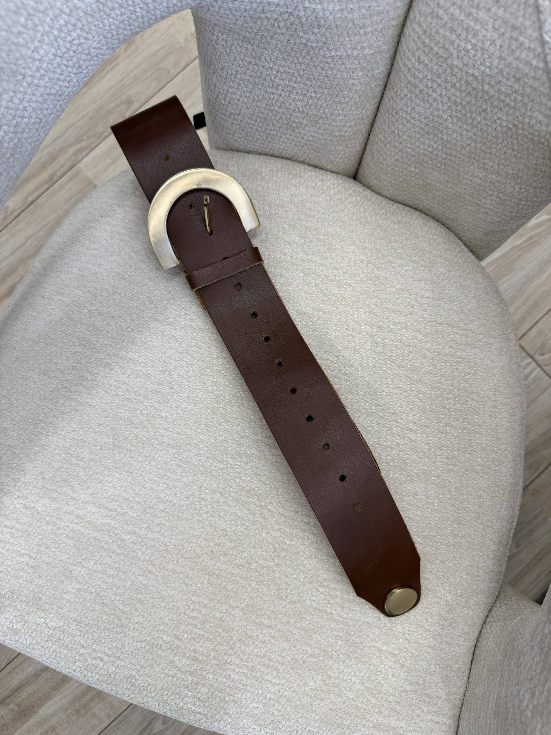 Leather belt